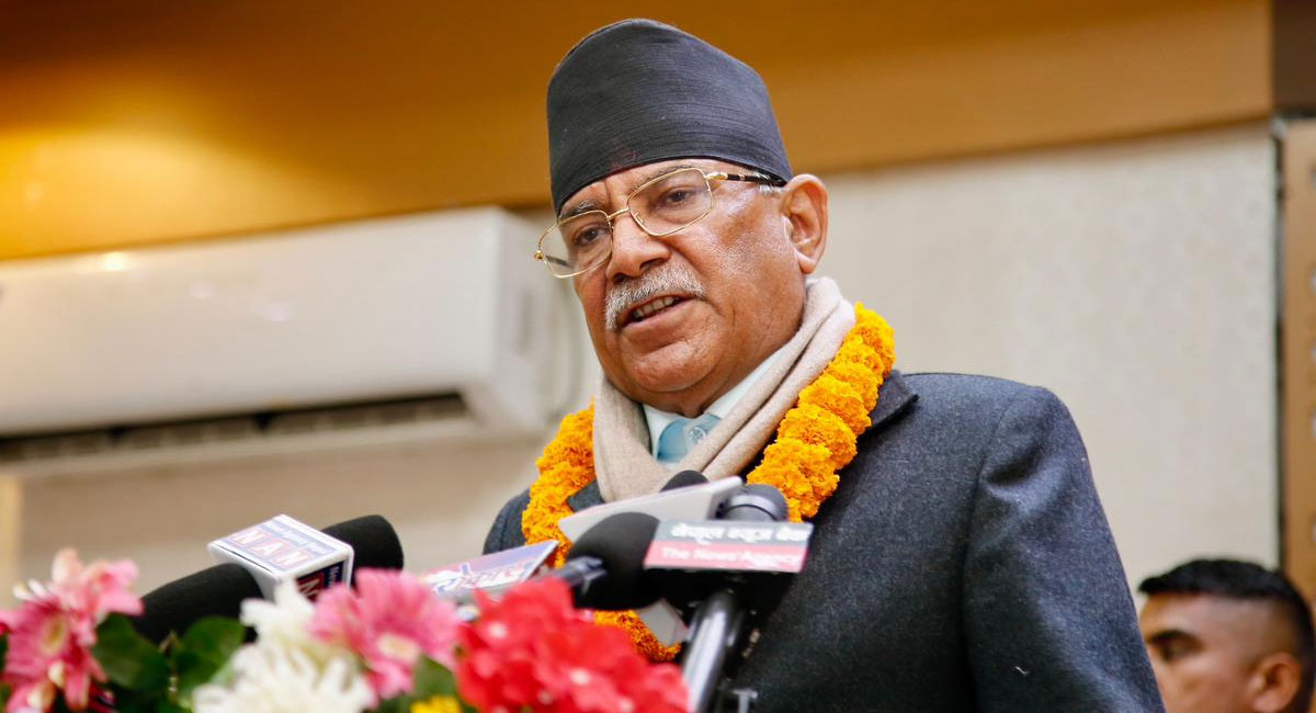 आसन्न निर्वाचन देश ध्वस्त पार्ने र समृद्ध बनाउन चाहनेबीचको लडाई : प्रचण्ड