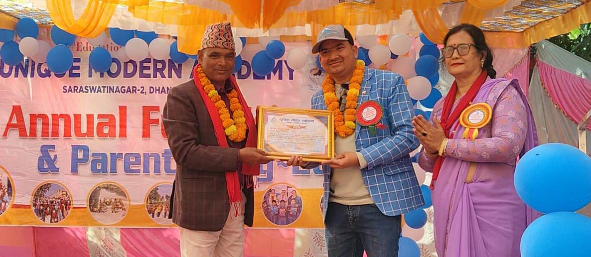 पश्चिम टुडेका सम्पादक खेम राज उपाध्याय सम्मानित