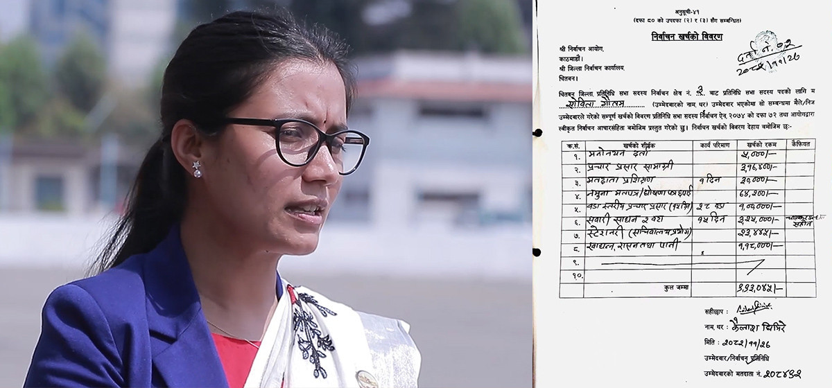 सोविता गौतमको चुनावी खर्च ९ लाख ९३ हजार