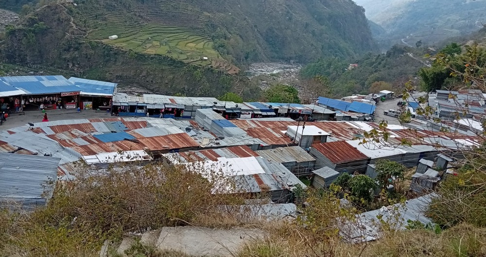 आगलागीपछि पुनर्निर्माणसँगै बाम्का बजारको फेरियो मुहार