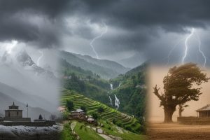 तीन दिन देशका विभिन्न भागमा ठूलाे वर्षा, हिमपात र तीव्र गतिकाे हावाहुरीको सम्भावना