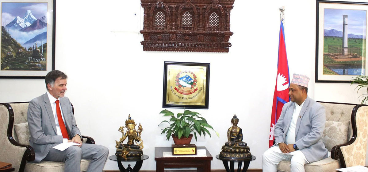 परराष्ट्र मन्त्री खनालसँग जर्मनीका राजदूतको भेट