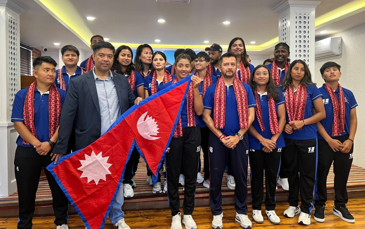 नेपाली महिला क्रिकेट टोली रुवान्डा प्रस्थान