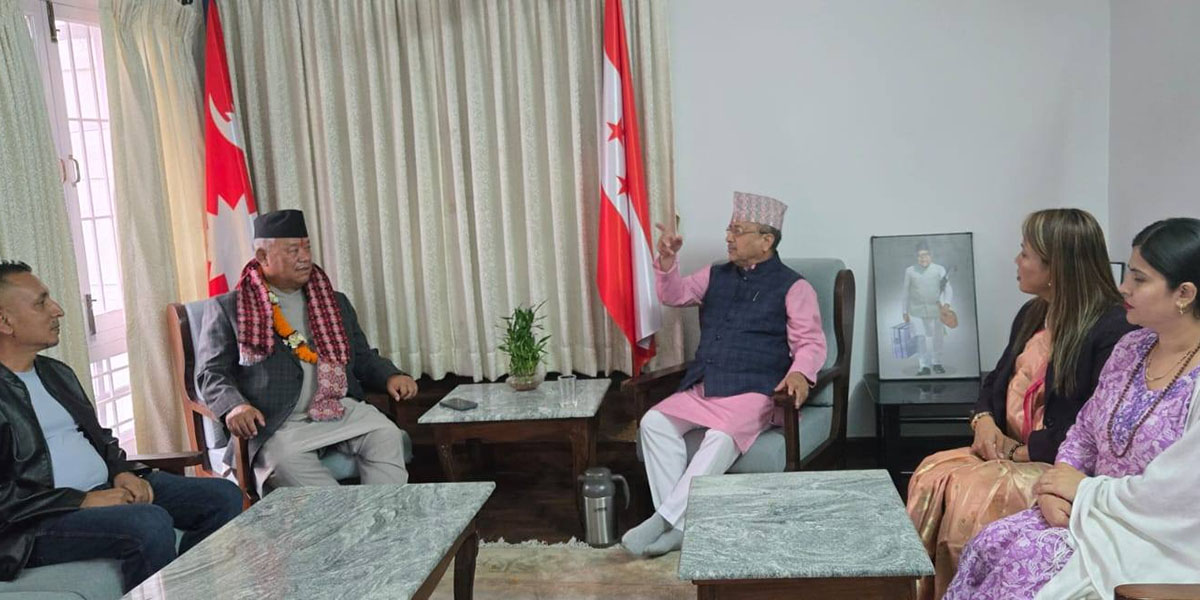 दलको नेता बनेपछि पूर्णबहादुर र शेखरलाई भेट्न पुगे भीष्मराज