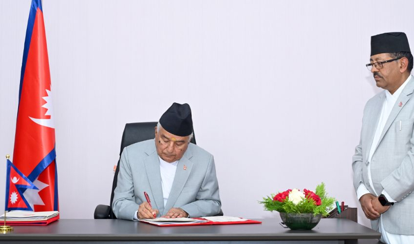 अध्यादेश जारी गर्न राष्ट्रपति रामचन्द्र पौडेलसमक्ष पुनः सिफारिस