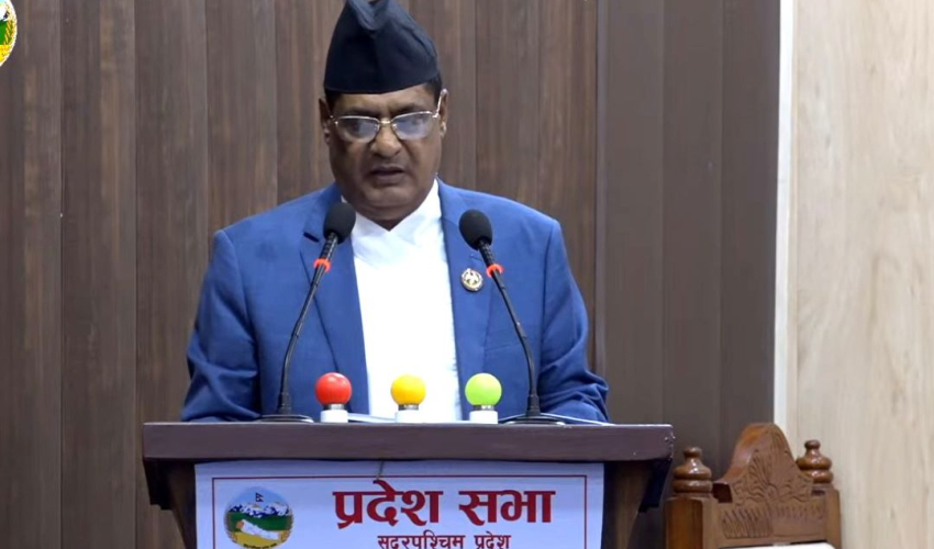 सुदूरपश्चिम प्रदेश सभा: बजेटको सिद्धान्त, प्राथमिकता प्रस्तुत