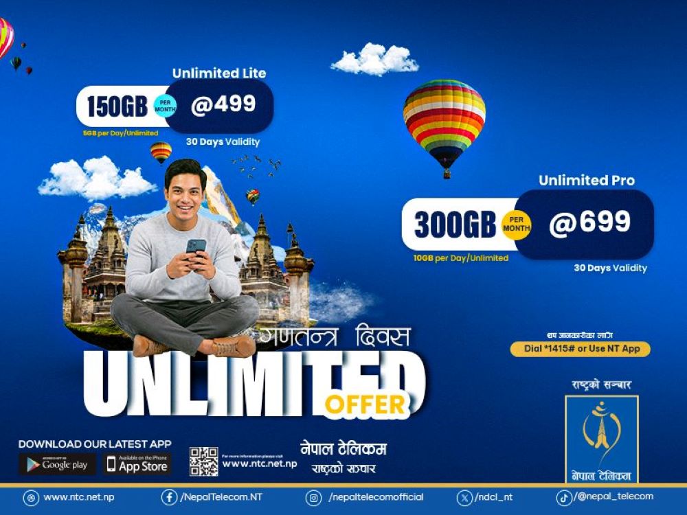 यस्तो छ टेलिकमको गणतन्त्र दिवस अफर