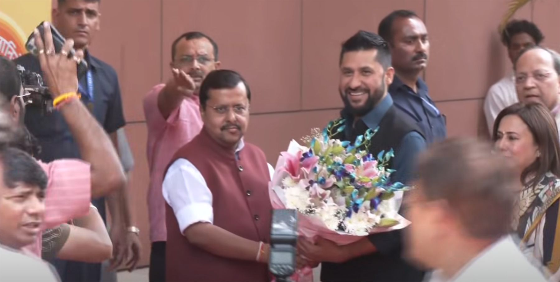 भाजपा अध्यक्ष नितिन नविनसँग सभापति लामिछानेको भेटवार्ता